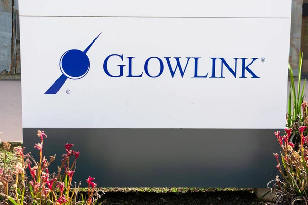 Знак Glowlink Штаб Квартире Компании Glowlink Communications Technology Оскон Вью — стоковое фото
