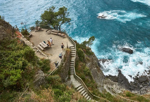 On the trail through Cinque terre — Stock Photo, Image