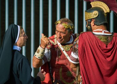 Roma sahnesinin Roma 'daki manzarası, Roma, İtalya