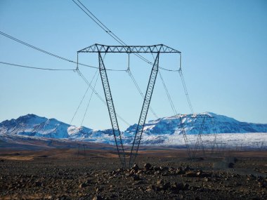 Kablolarla güzel doğa manzarası