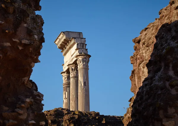 Malebný Pohled Ruiny Říma Itálie — Stock fotografie