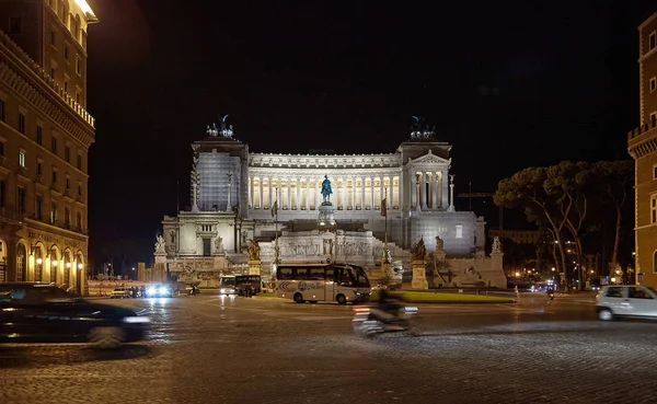 Veduta Panoramica Del Maestoso Paesaggio Architettonico Monumento Vittorio Emanuele Roma — Foto Stock