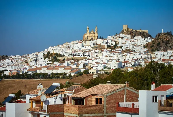 Vedere Panoramică Satului Andaluzia Însorită Spania — Fotografie, imagine de stoc