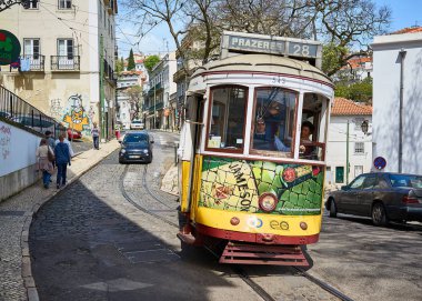 Lizbon, Portekiz, Avrupa 'da geleneksel tramvay