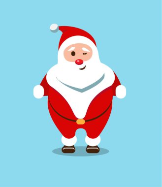 Noel Baba şenliği. Nazik, sakallı kahraman. Noel 'de yaşlı adam 