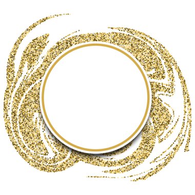 Altın şenlik çerçevesi. Art Nouveau tarzında bir geçmiş. Geri çekil.