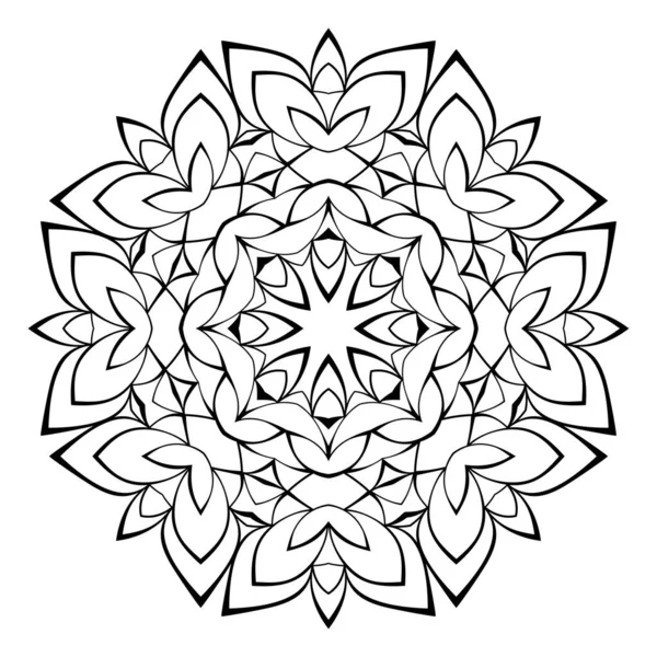 Wunderschönes Mandala für das Album. symmetrisches Ornament in der Zisterne — Stockvektor