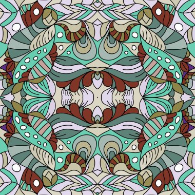 Kusursuz psikedelik desen. Güzel renkli bir arka plan. Çanta