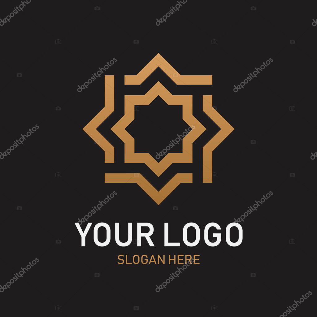 Luxury geometric Logo design