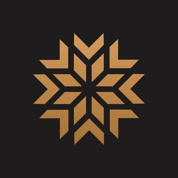 Marokańskie Logo Luksusowy Design Ikona — Wektor stockowy