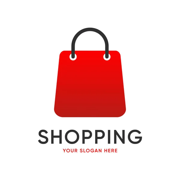 Shopping Bag Design Logo Uri Șablon — Vector de stoc