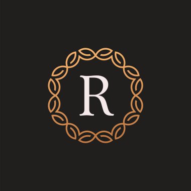 Lüks Harf R logosu Tasarımı