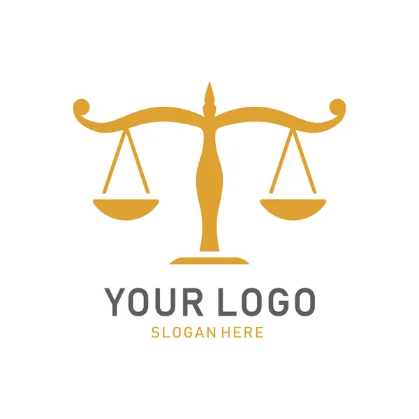 Шаблон Логотипа Юридической Фирмы — стоковый вектор