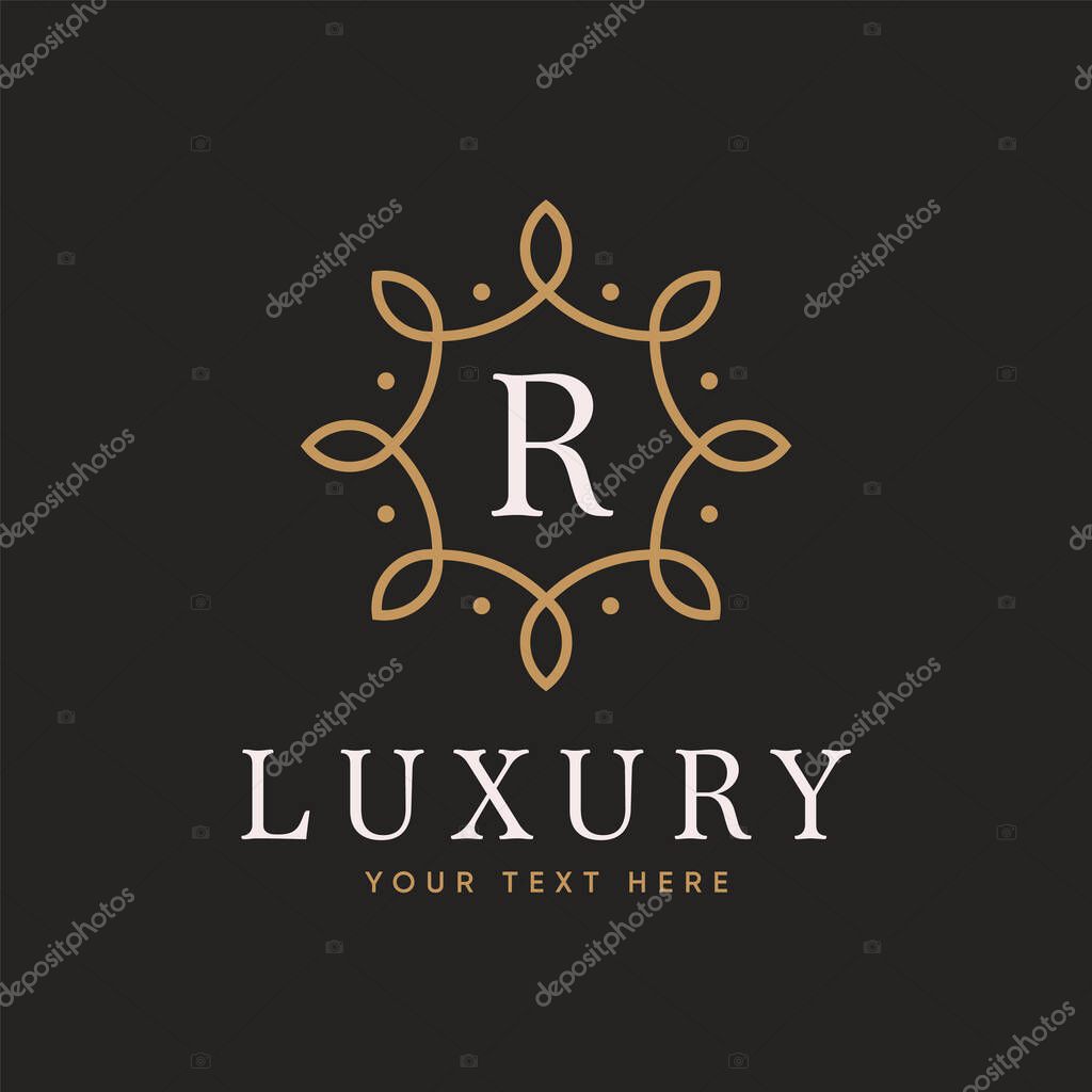 Luxury Letter R logo Design