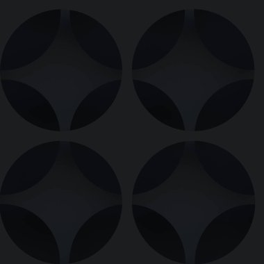 Kusursuz siyah desen. 3 boyutlu efektli kusursuz bir arkaplan. Tasarımınız için zarif bir doku ve fayans. 3d hazırlayıcı