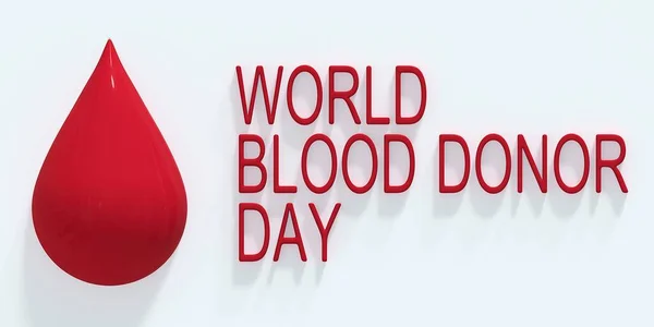 World Blood Donor Day Background Effect Illustration — Stock Photo, Image