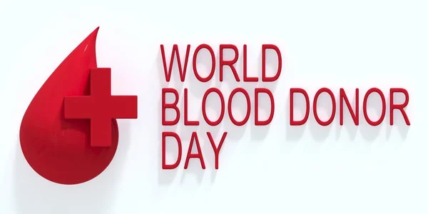 World Blood Donor Day Background Effect Illustration — Stock Photo, Image