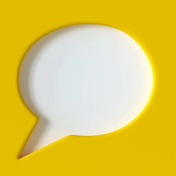 Chat Teken Icoon Spraakbelletjes Symbool Renderen — Stockfoto