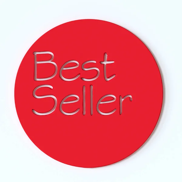 Best Seller Red Label Illustration — Stock Photo, Image