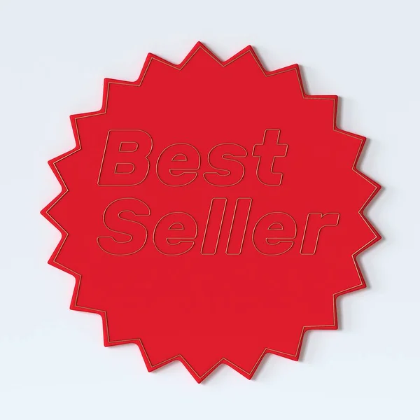Best Seller Red Label Illustration — Stock Photo, Image