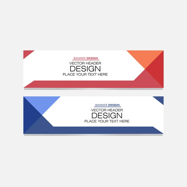 Vektor Absztrakt Design Banner Web Sablon — Stock Vector