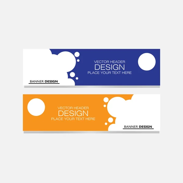 Modelo Web Banner Design Abstrato Vetorial — Vetor de Stock