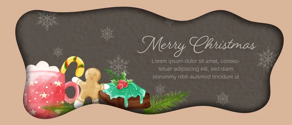 Noel arkaplanı. Acı için suluboya tekniğini kullan