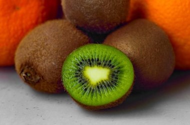 taze dilimlenmiş kivi arkaplanı