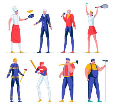 Aşçı Krepleri, Üniformalı Pilot, Sunucu.