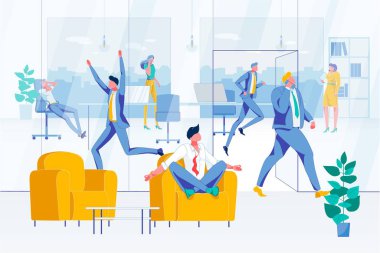 İşçi Adam İş Yeri Kaosu ve Acele 'de Sakinliğini Koru