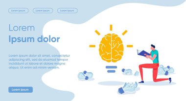 Resimlendirme Ayrıntılı Kavram Parlak Fikir, Kaydır.