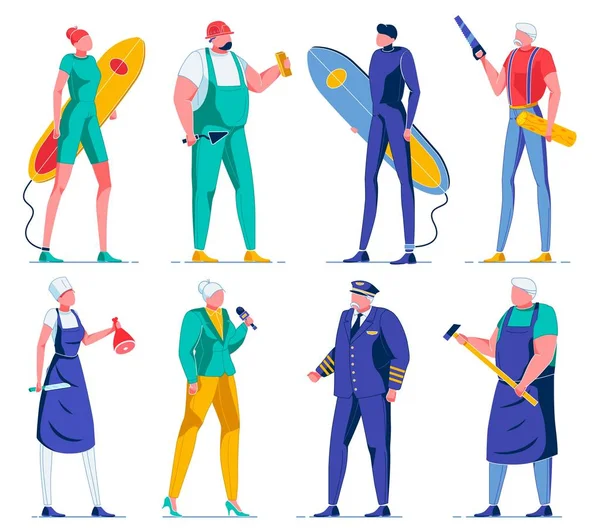 Kurullu Kadın ve Erkek Sörfçü, Asker.