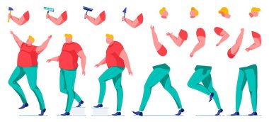 Kilolu insan gidiyor, ayakta duruyor ve koşuyor.