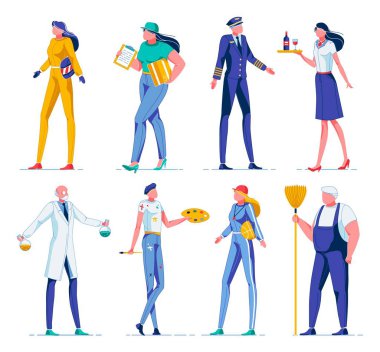 Dalgıç, Teslimatçı Kadın, Pilot, Çekmeceli Garson.