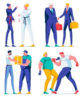 Çizgi film Kadın ve Erkek Karakterleri, Spor İşçileri.