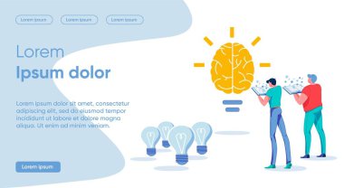 Parlak Çizim Yazılı Parlak Fikir.