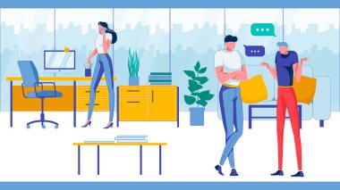 Çalışma Alanı İçi Ofis Çalışanları Karakterleri.