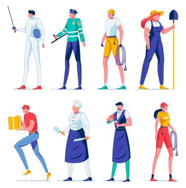 Polis Kadın, Kurtarıcı, Kürekli Çiftçi.