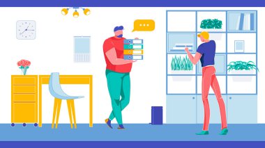 Şirket Ofisi Meslektaşları veya Yöneticileri Ortak İş.