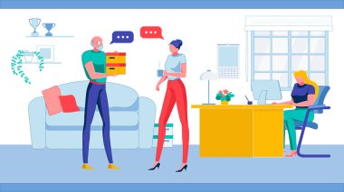 Business Company Personel Karakterleri Çok Çalışıyor.