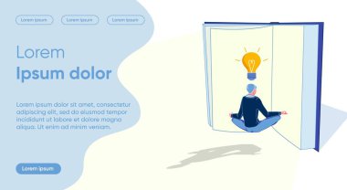 İş Adamı Fikir ve İlham İçin Meditasyon Yapıyor.