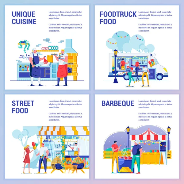 Street and Foodtruck Food, Barbeque, Cuisine.