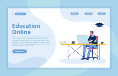 Banner ile Eğitim Çevrimiçi Düz İniş Sayfası