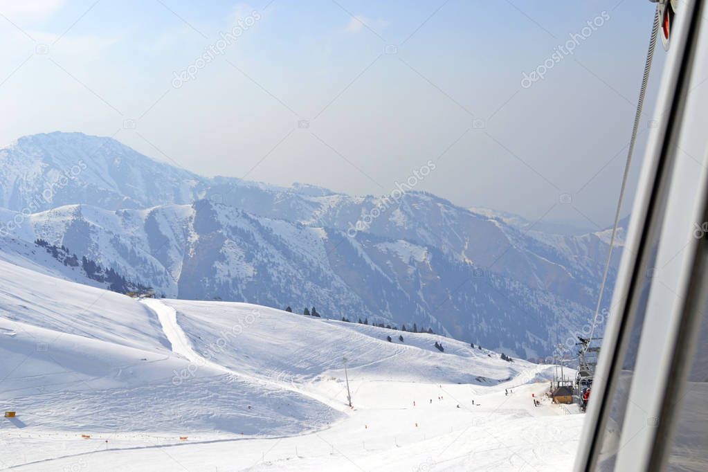 Pictures taken at the Shymbulak ski resort, Kazakhstan, Almaty