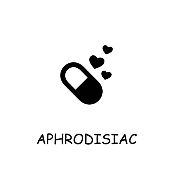 Aphrodisiac Flat Vector Icon Hand Drawn Style Design Illustrations Stock Vector