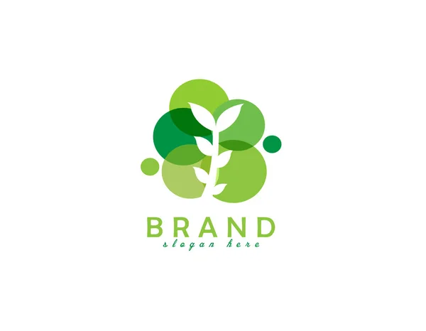 Landwirtschaft Logo Weißer Hintergrund Illustration Design — Stockvektor