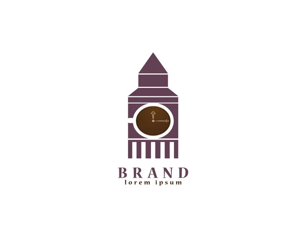 Логотип London Coffee Белый Фон — стоковый вектор