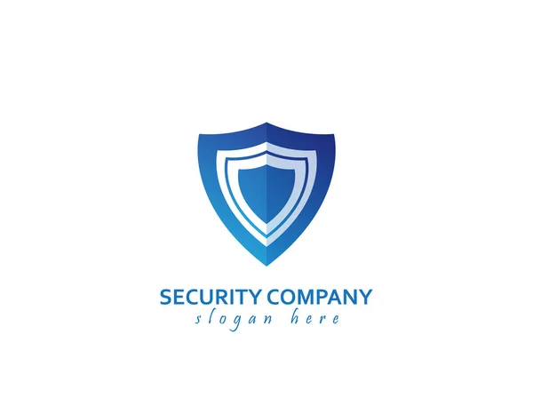 Logotipo Seguridad Fondo Blanco Diseño Ilustración — Archivo Imágenes Vectoriales