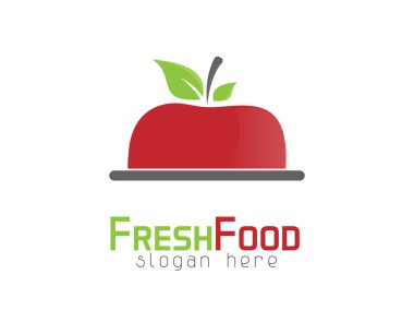 Taze Gıda logosu - beyaz arkaplan çizimi tasarımı