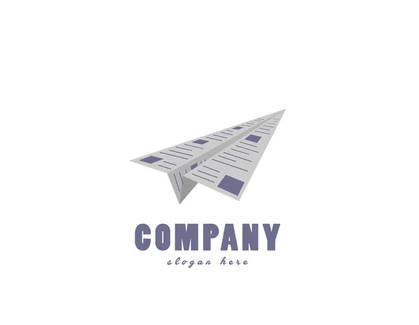 Daily Flight Logo White Background Illustartion Design — Stock Vector